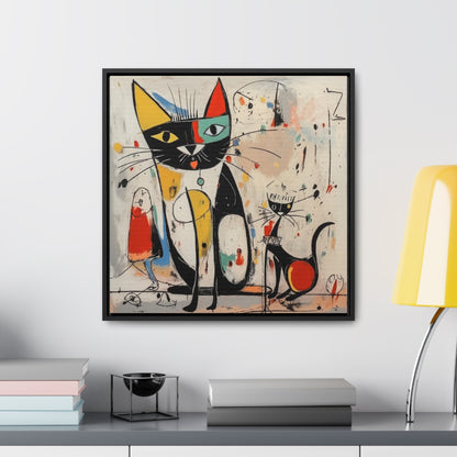 Cat 64, Gallery Canvas Wraps, Square Frame