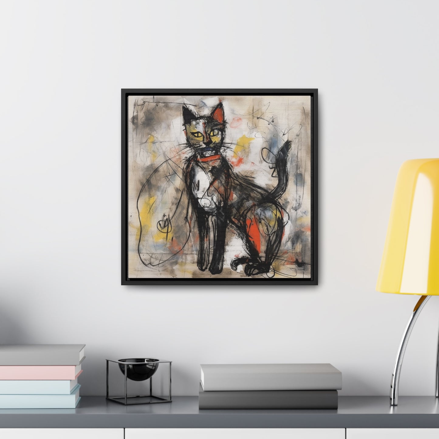 Cat 60, Gallery Canvas Wraps, Square Frame