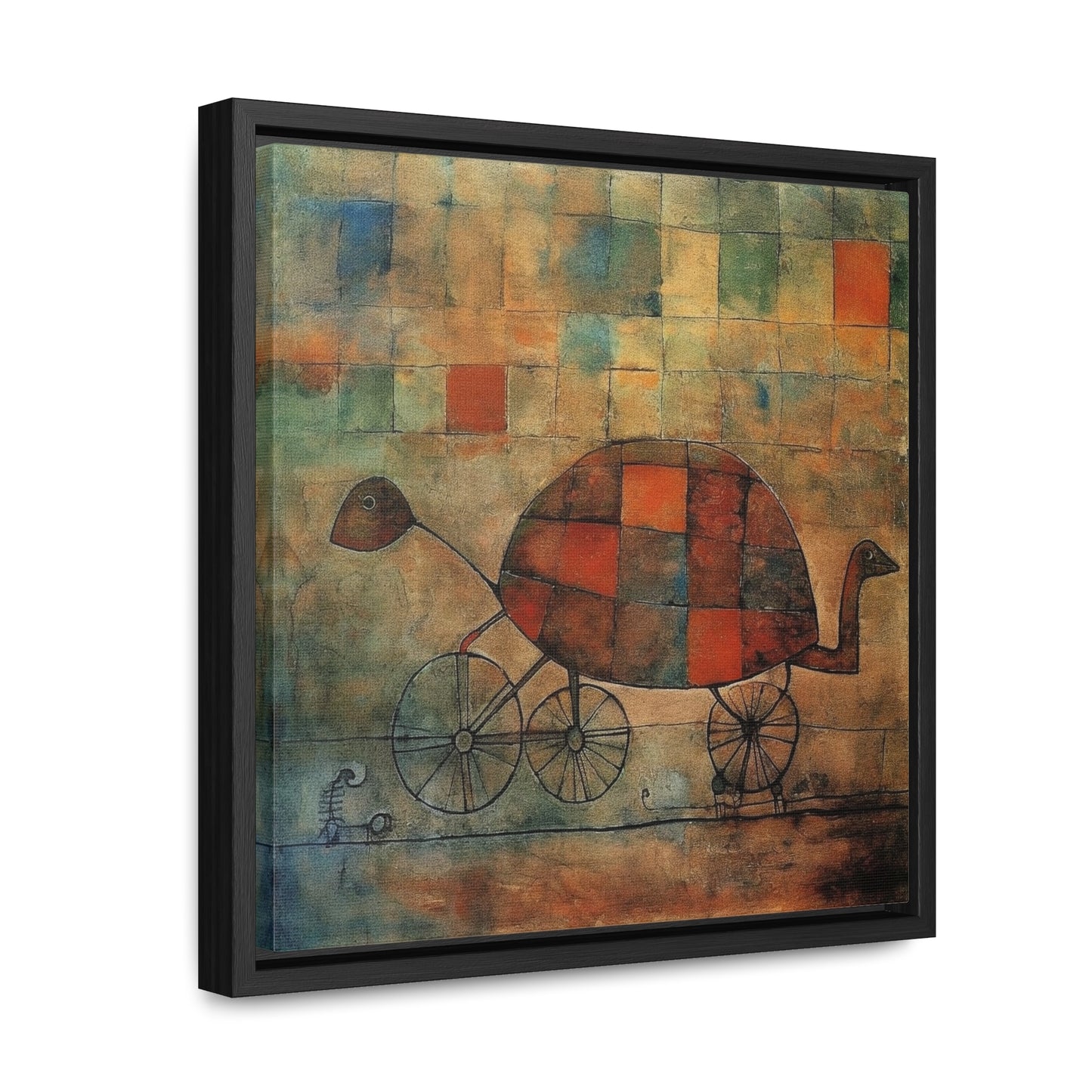 Turtle 8, Gallery Canvas Wraps, Square Frame