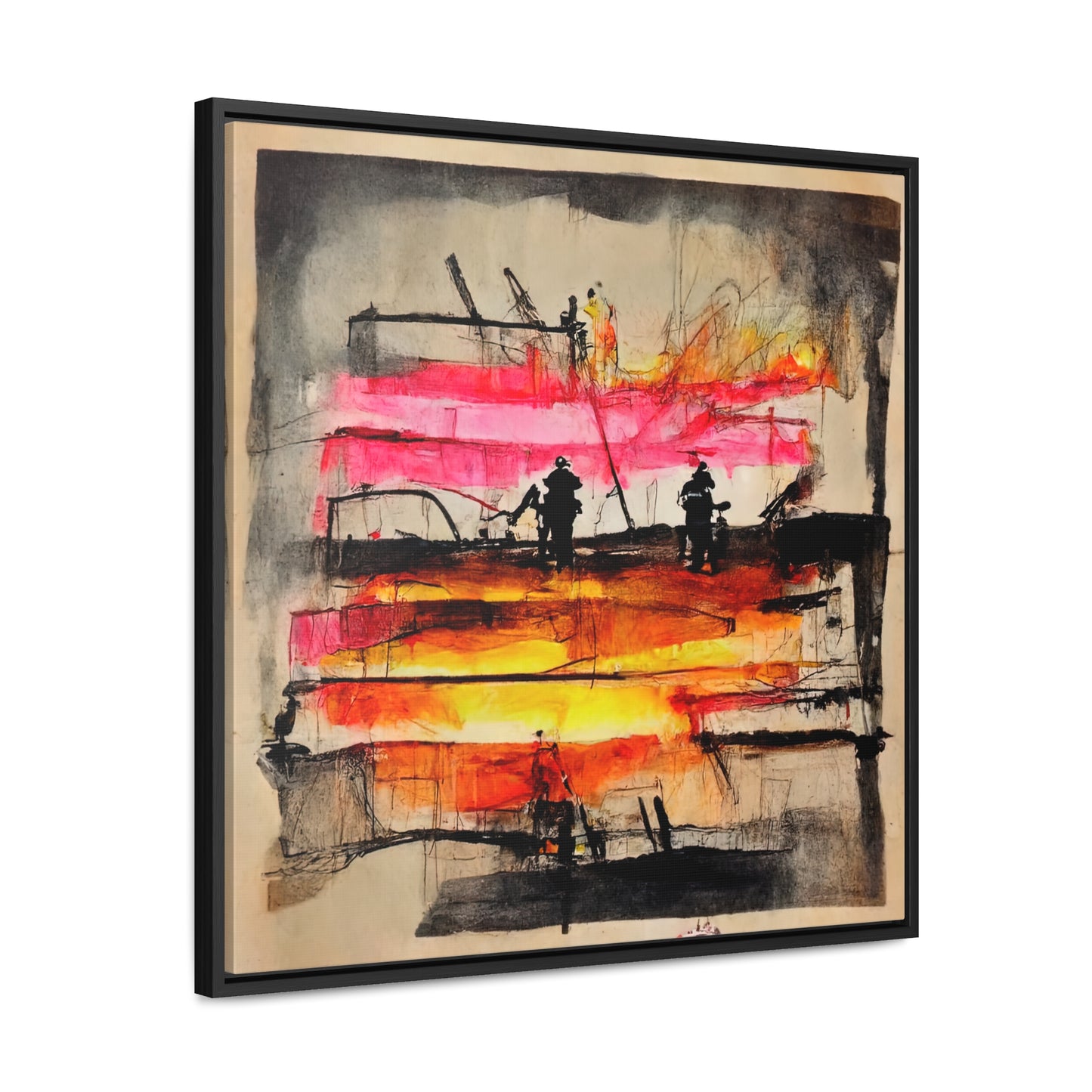 Land of the Sun 9, Valentinii, Gallery Canvas Wraps, Square Frame