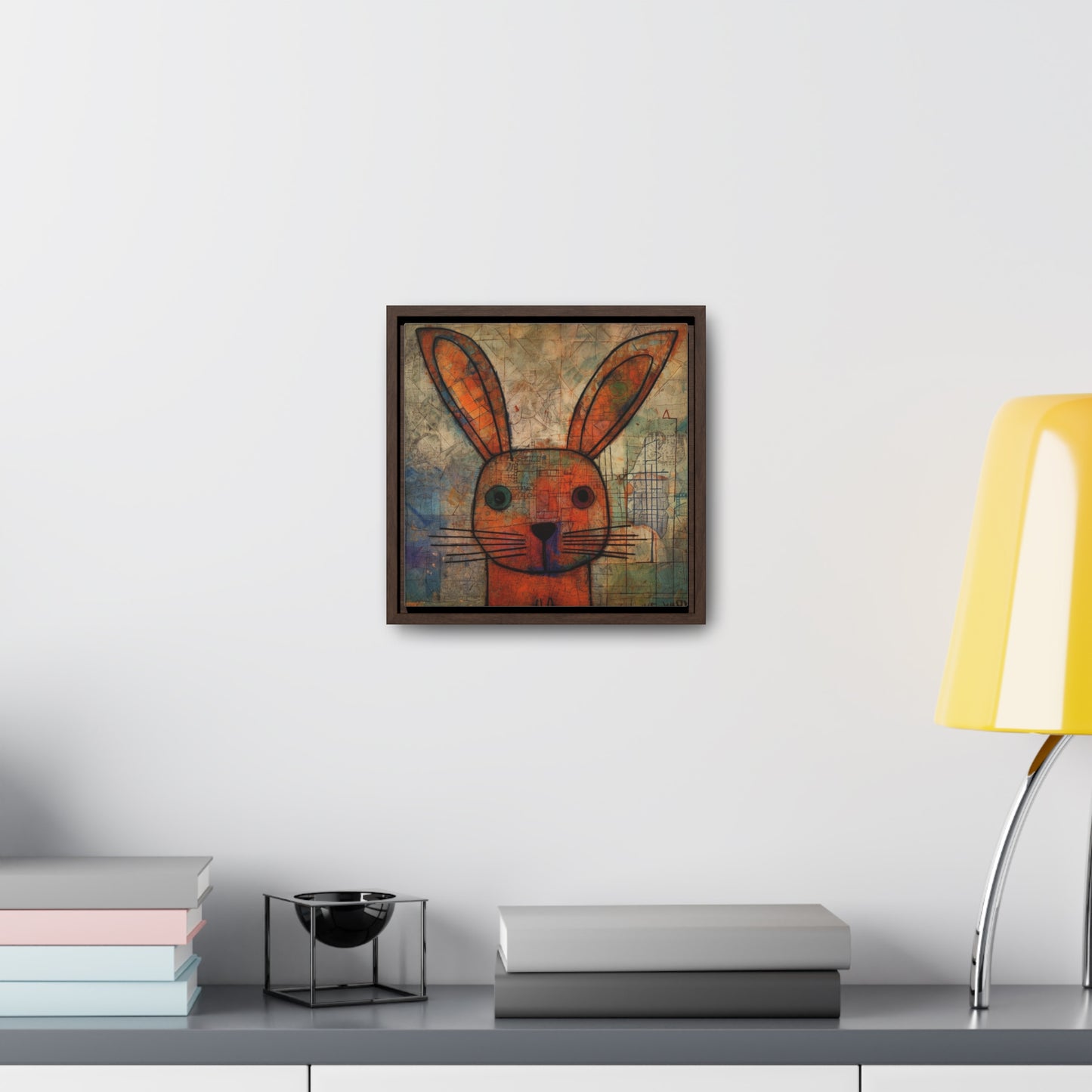 Rabbit 19, Gallery Canvas Wraps, Square Frame