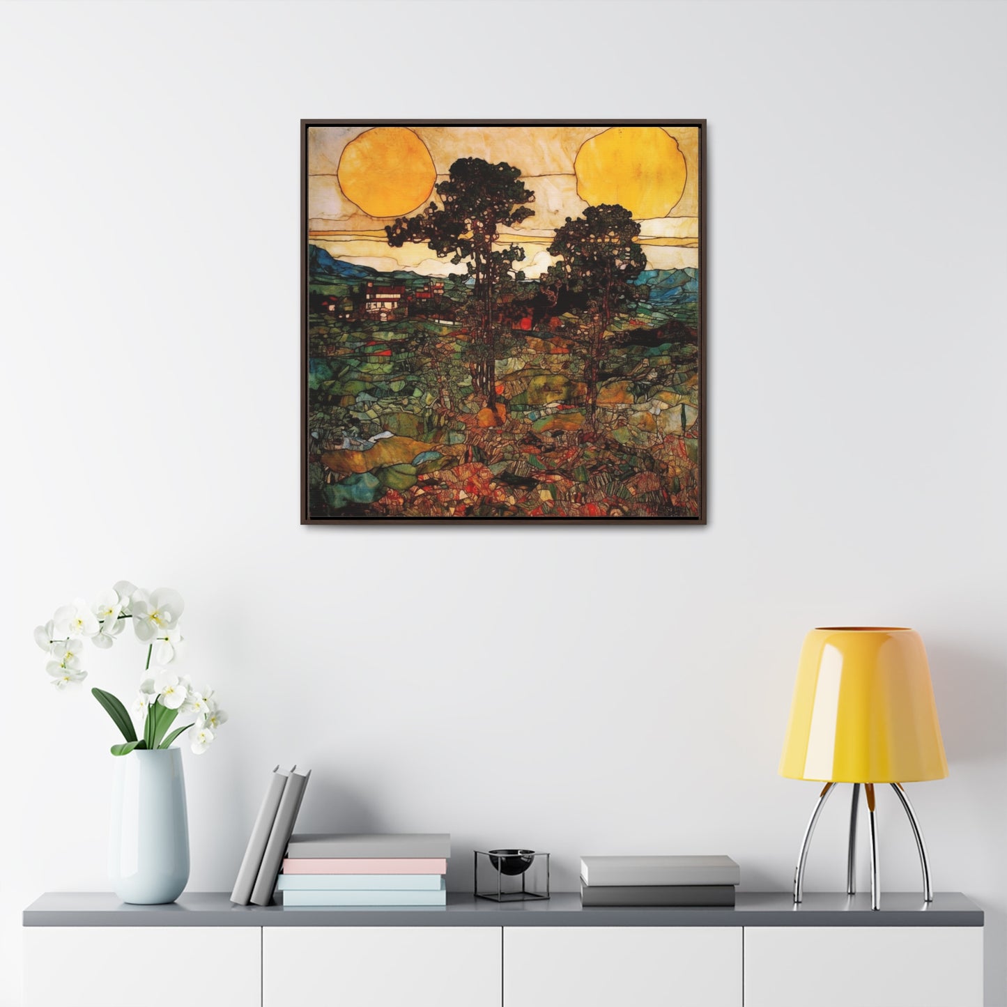 Land of the Sun 43, Valentinii, Gallery Canvas Wraps, Square Frame