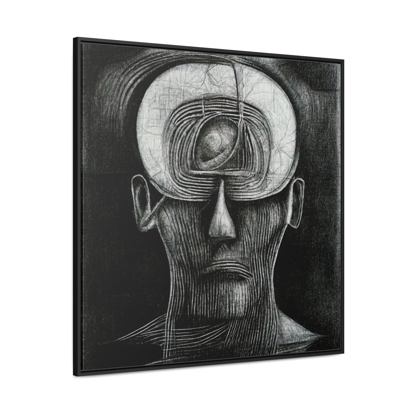 Brain 39, Valentinii, Gallery Canvas Wraps, Square Frame