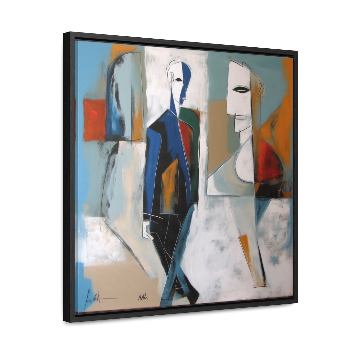 Sad Man 26, Valentinii, Gallery Canvas Wraps, Square Frame