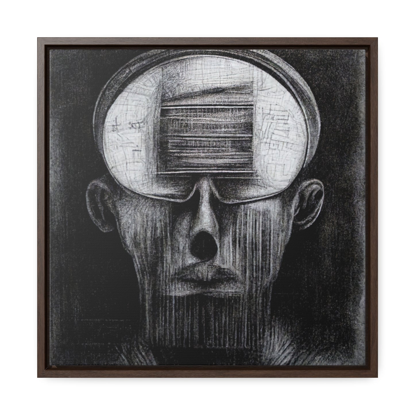 Brain 48, Valentinii, Gallery Canvas Wraps, Square Frame