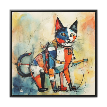 Cat 103, Gallery Canvas Wraps, Square Frame