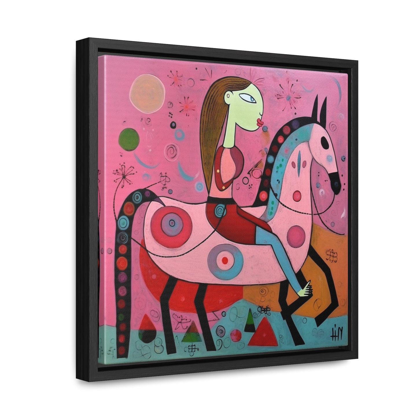 The Dreams of the Child 56, Gallery Canvas Wraps, Square Frame