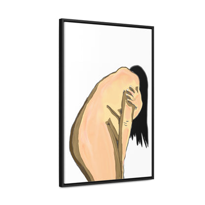 Sorrowful Woman, Original Eduard Pavel, Gallery Canvas Wraps, Vertical Frame