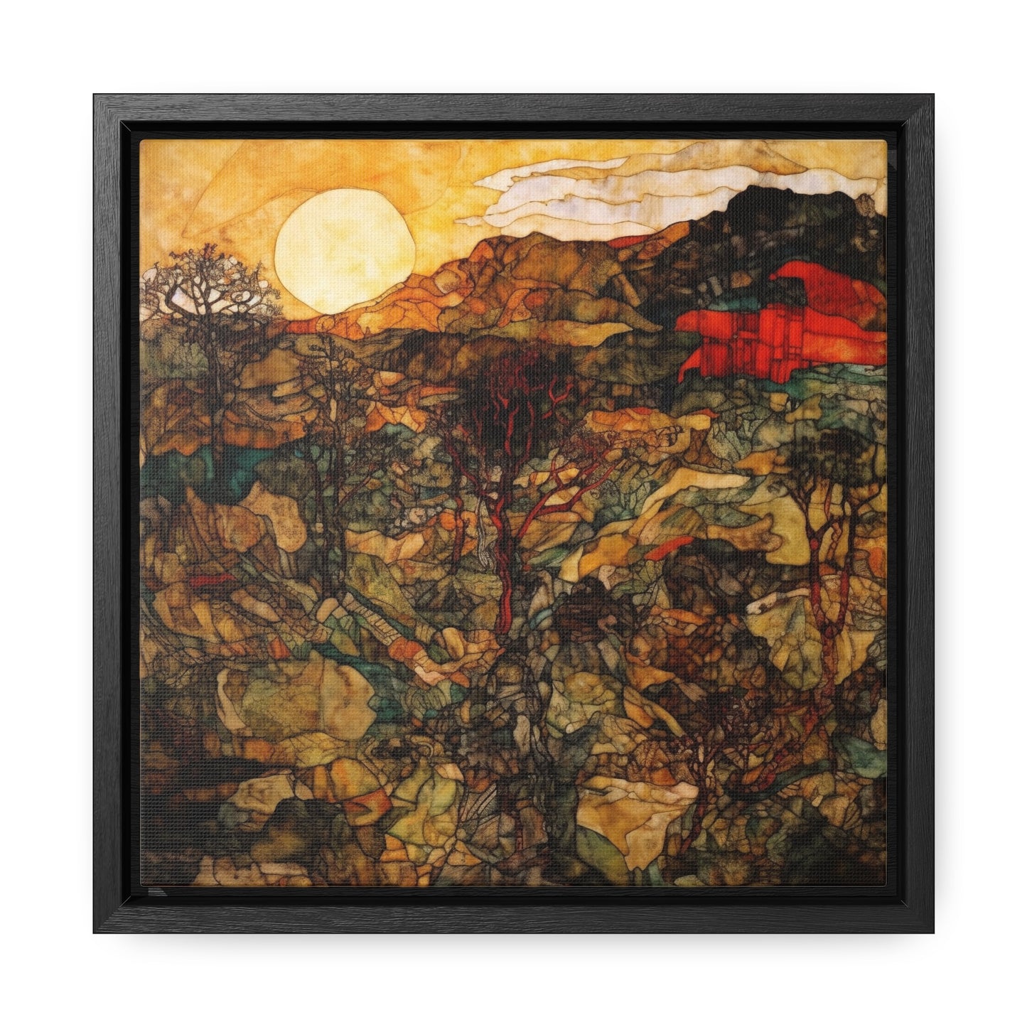 Land of the Sun 46, Valentinii, Gallery Canvas Wraps, Square Frame