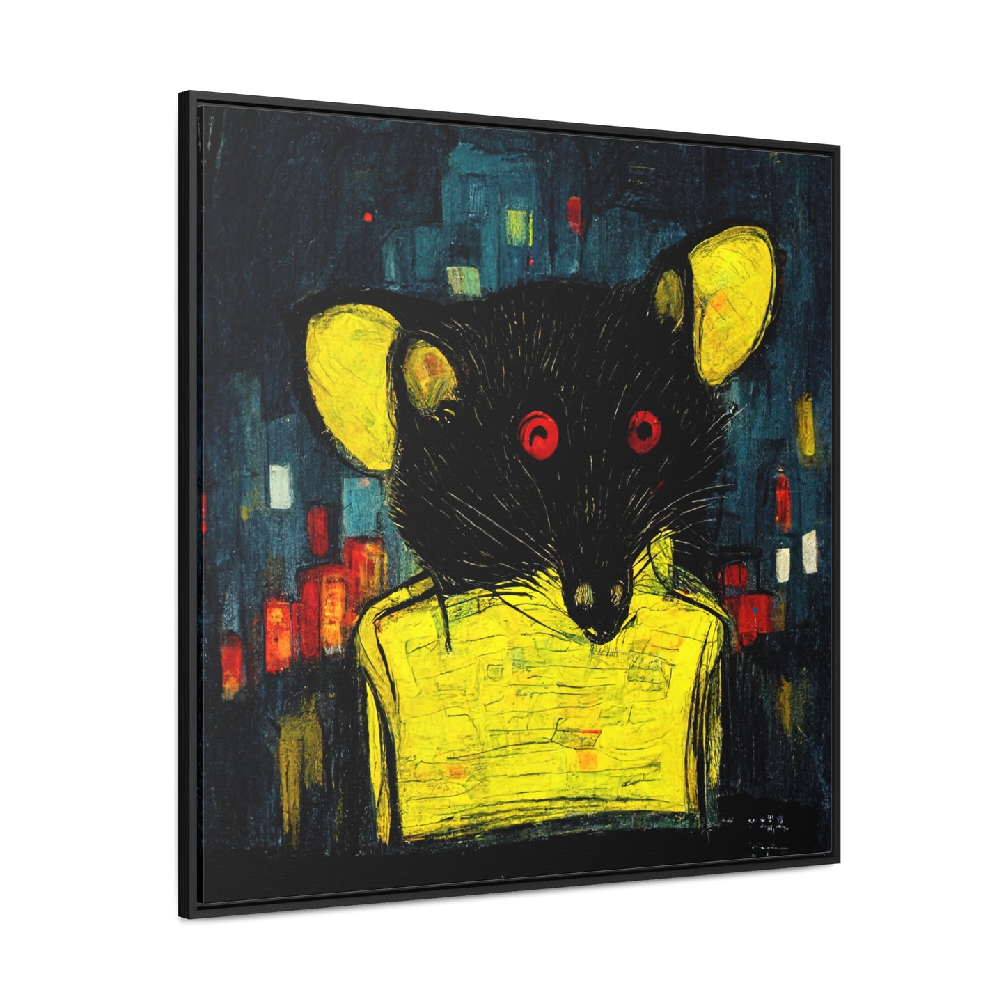 Urban Rat 7, Valentinii, Gallery Canvas Wraps, Square Frame