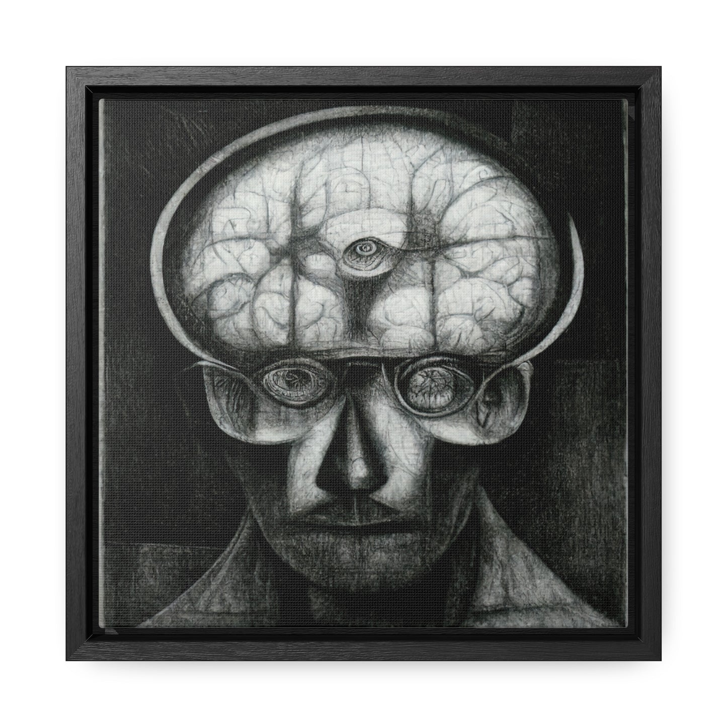 Brain 52, Valentinii, Gallery Canvas Wraps, Square Frame