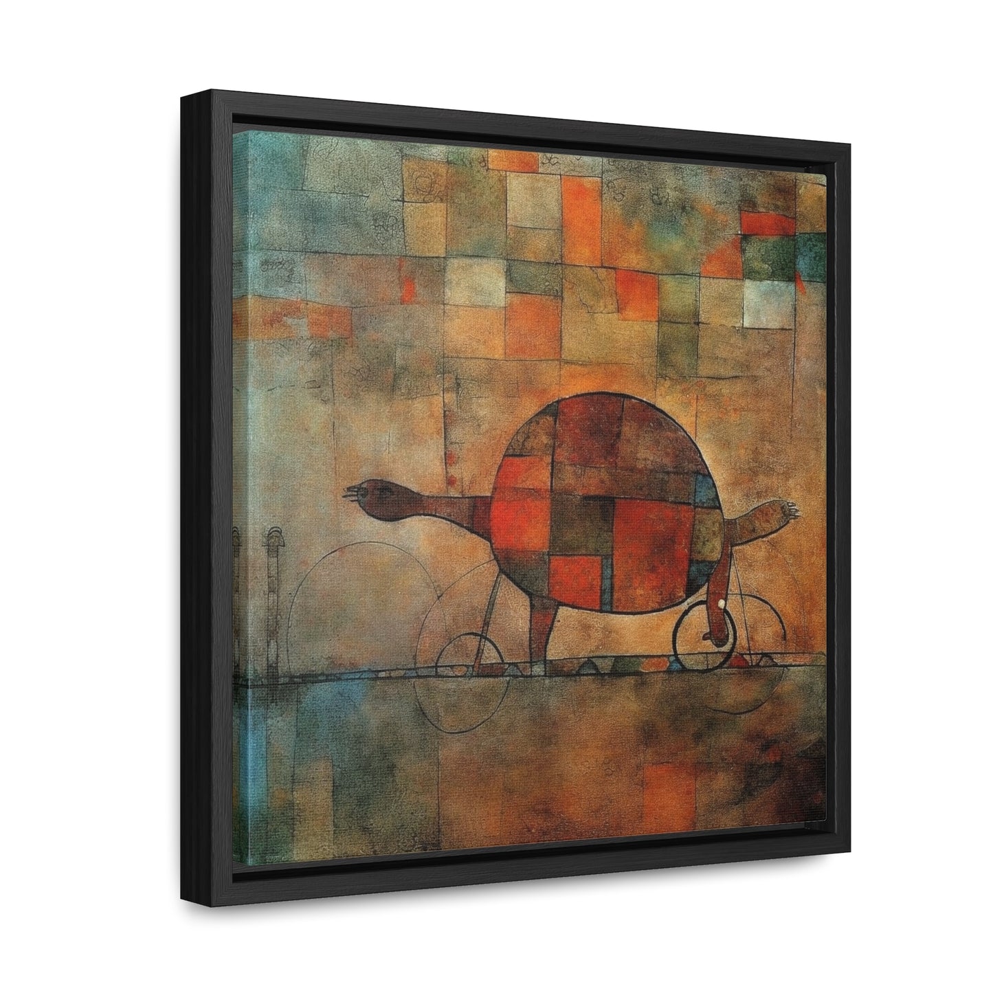 Turtle 11, Gallery Canvas Wraps, Square Frame