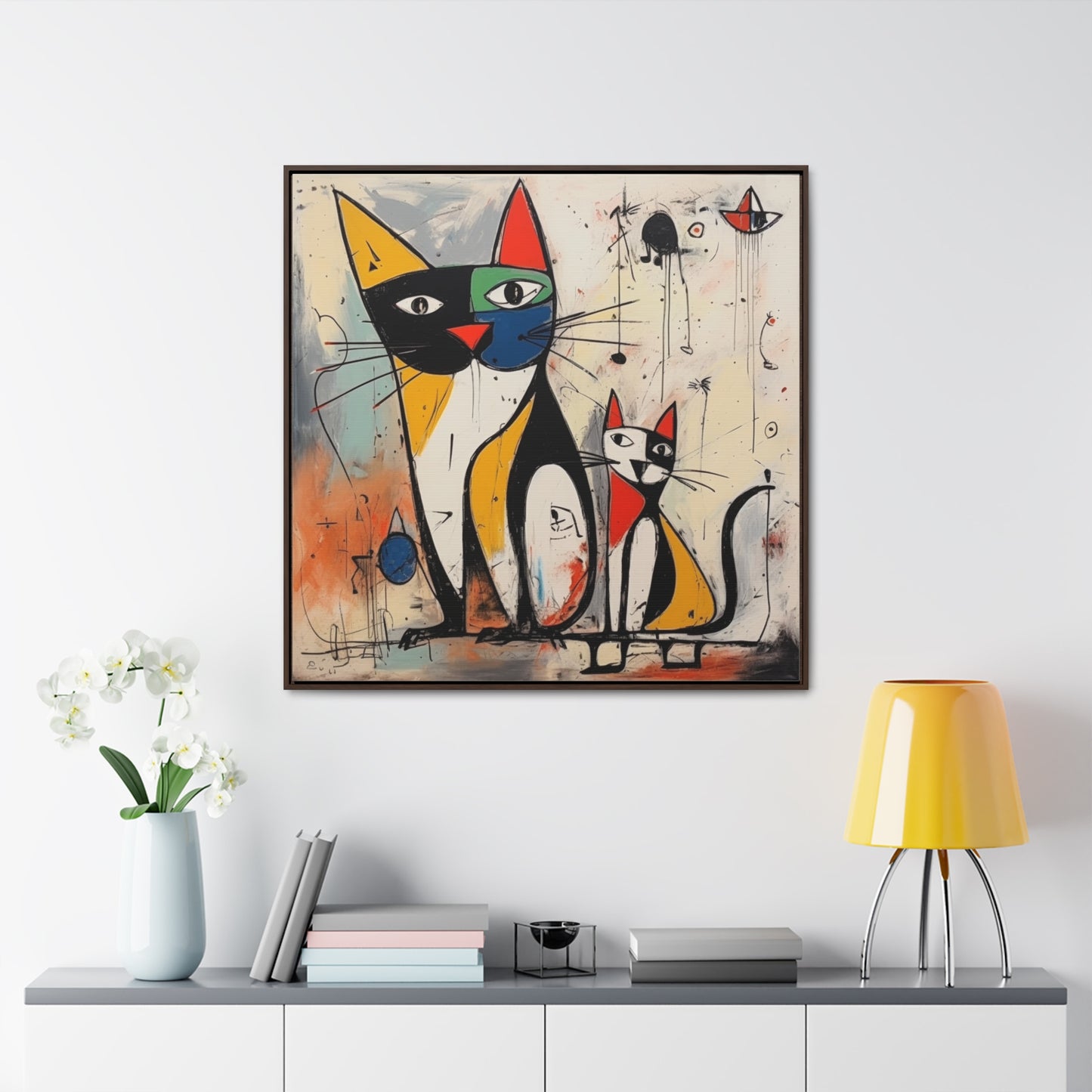 Cat 40, Gallery Canvas Wraps, Square Frame