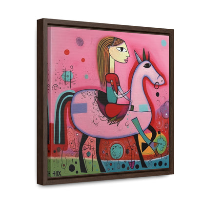 The Dreams of the Child 63, Gallery Canvas Wraps, Square Frame