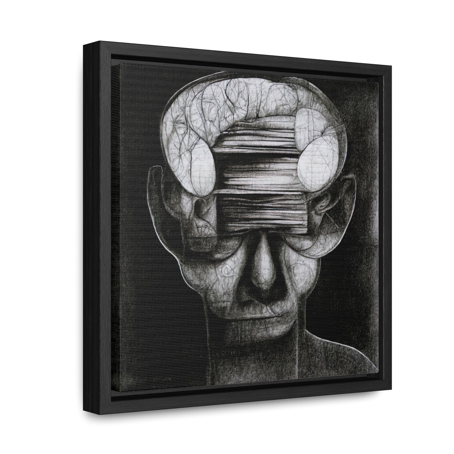 Brain 36, Valentinii, Gallery Canvas Wraps, Square Frame