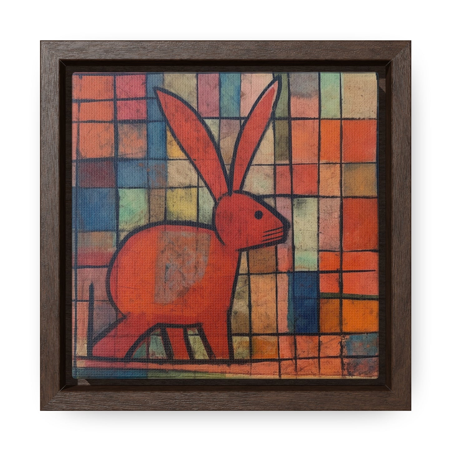 Rabbit 30, Gallery Canvas Wraps, Square Frame