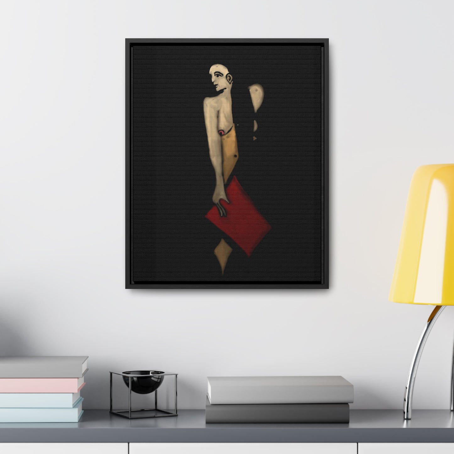 The Shadow Woman, Original Eduard Pavel, Gallery Canvas Wraps, Vertical Frame