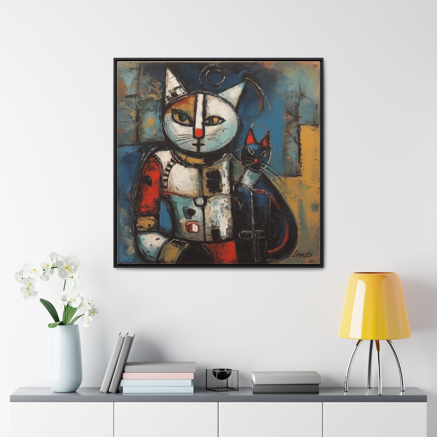 Cat 38, Gallery Canvas Wraps, Square Frame