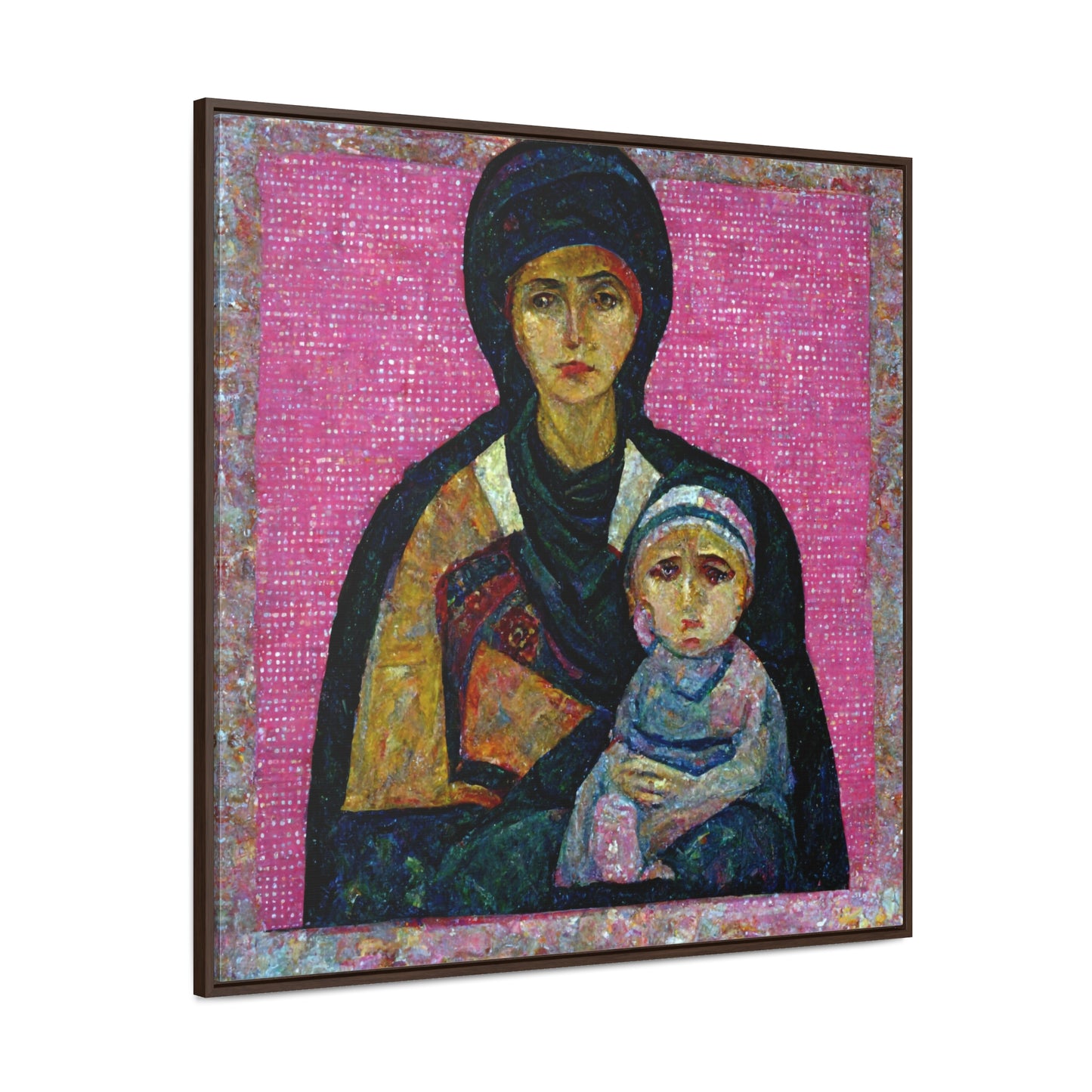 Mary and the Child 12, Valentinii, Gallery Canvas Wraps, Square Frame