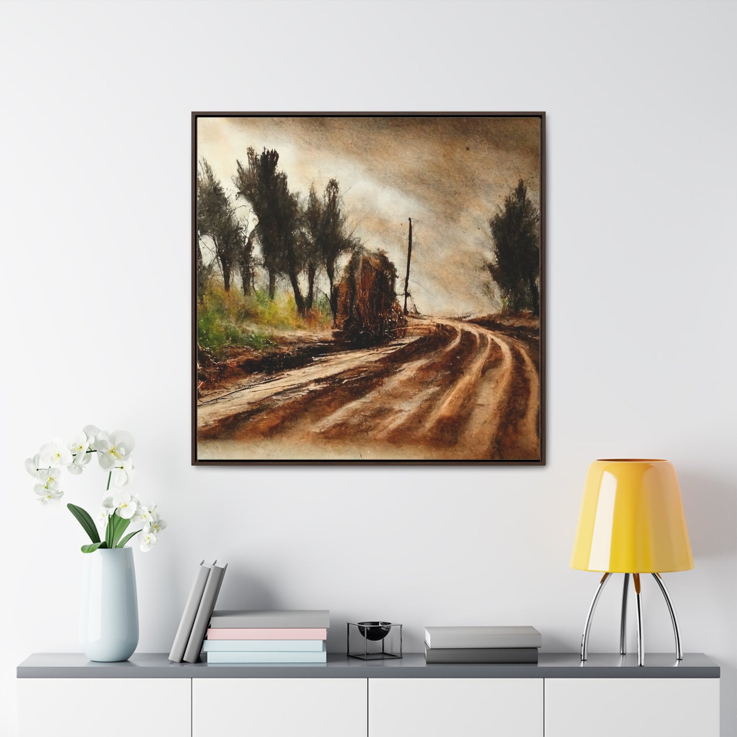 To the Rainy Land 7, Valentinii, Gallery Canvas Wraps, Square Frame