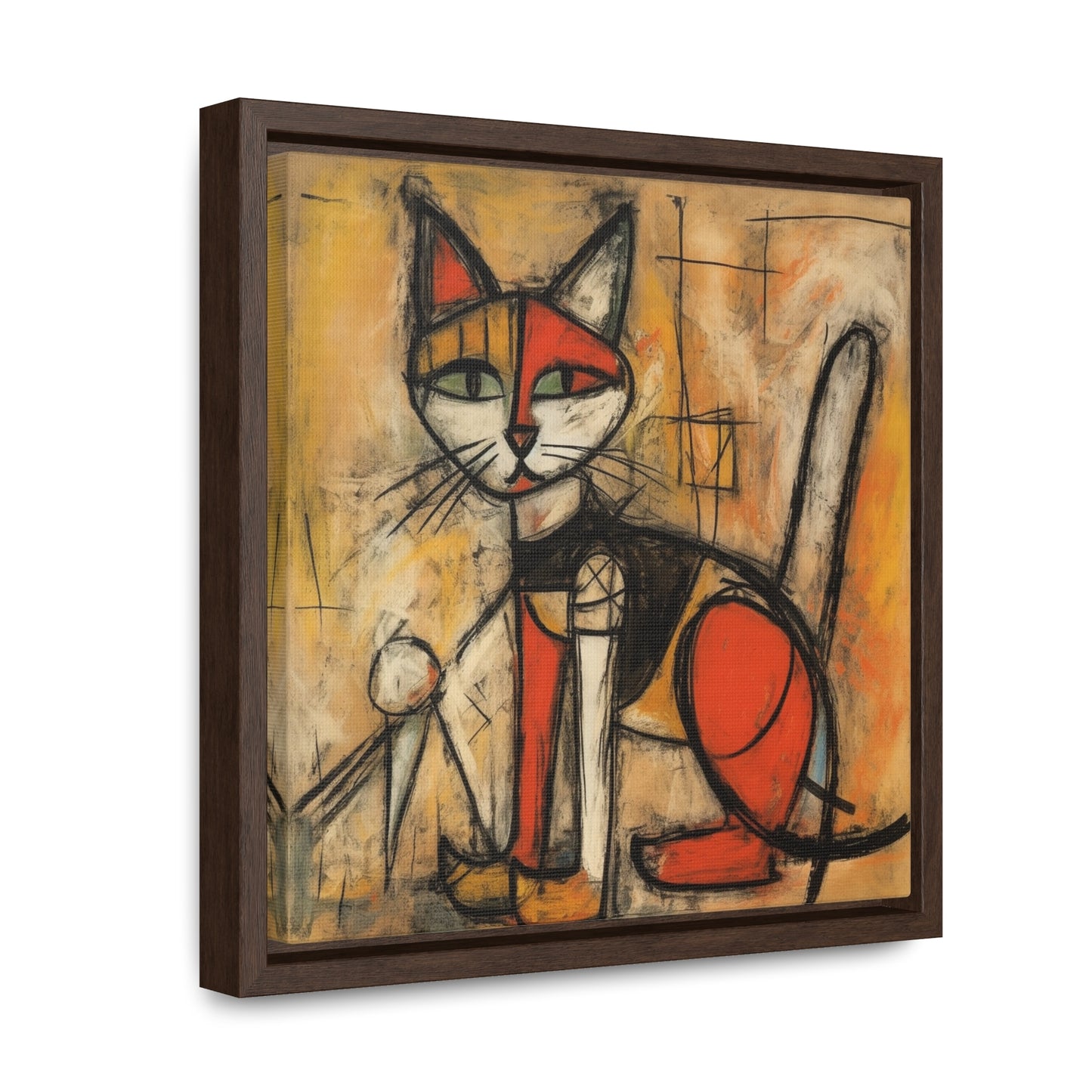 Cat 53, Gallery Canvas Wraps, Square Frame