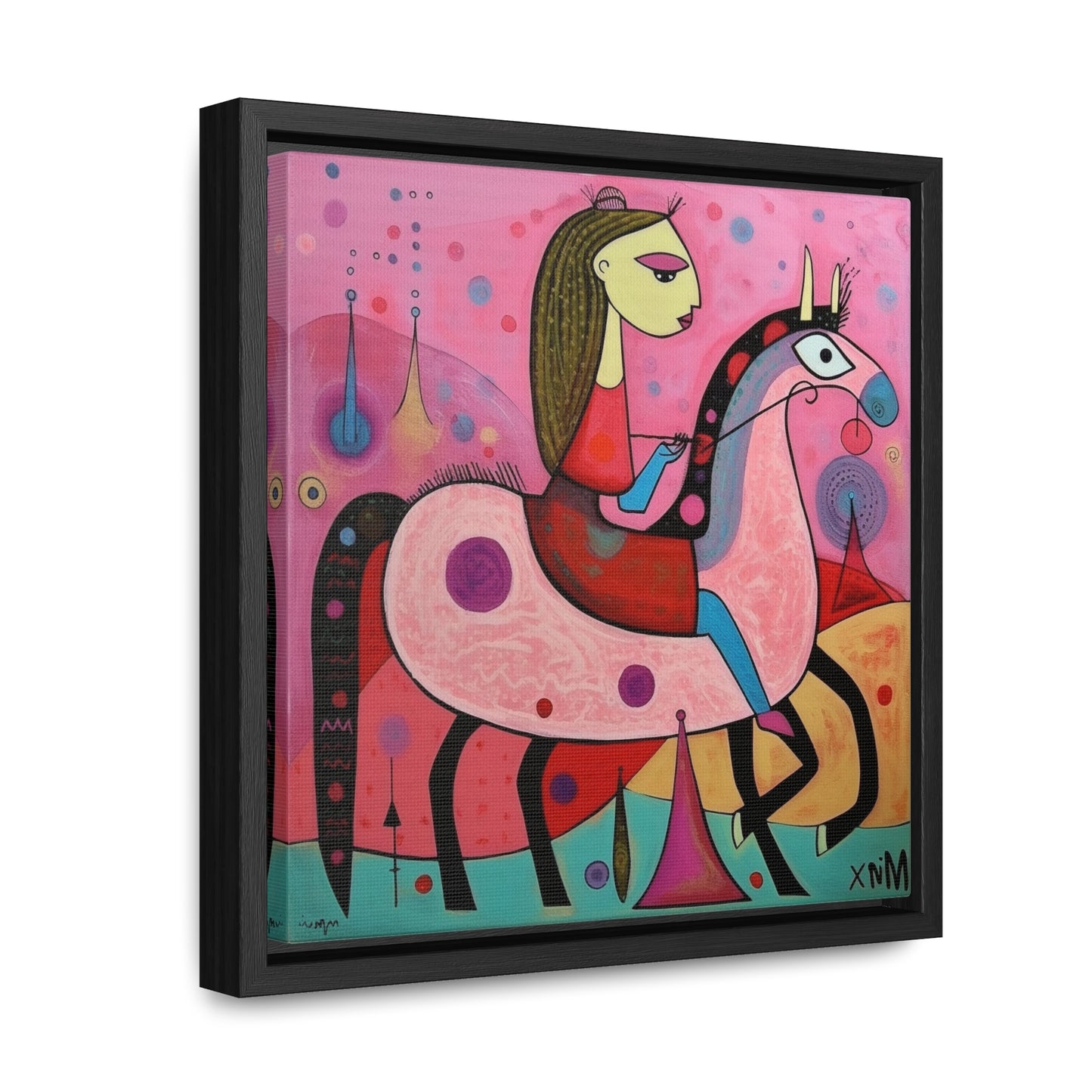 The Dreams of the Child 57, Gallery Canvas Wraps, Square Frame