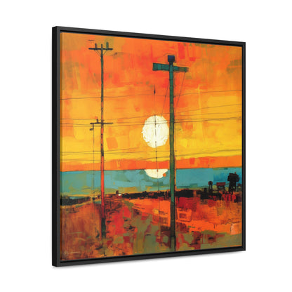 Land of the Sun 60, Valentinii, Gallery Canvas Wraps, Square Frame