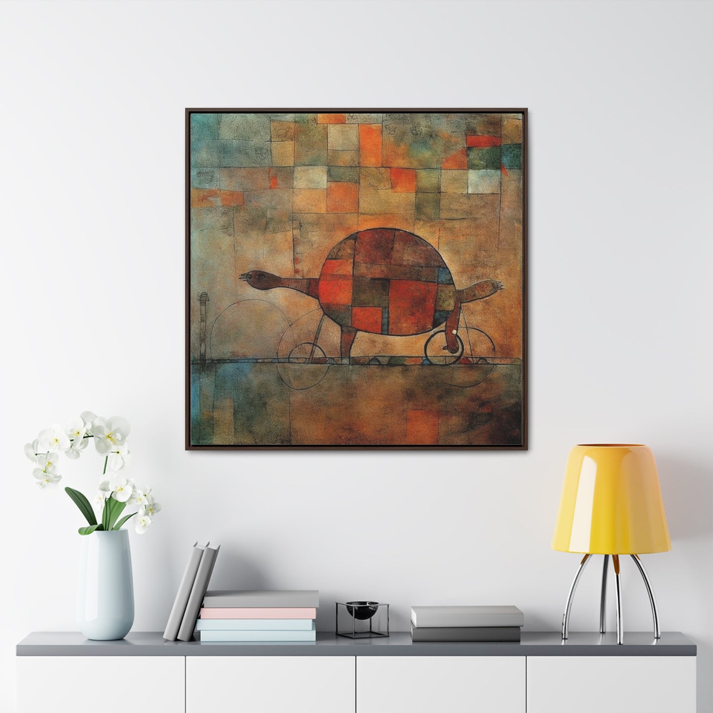 Turtle 11, Gallery Canvas Wraps, Square Frame