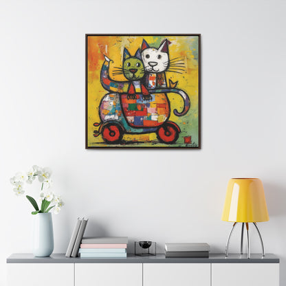 Cat 141, Gallery Canvas Wraps, Square Frame