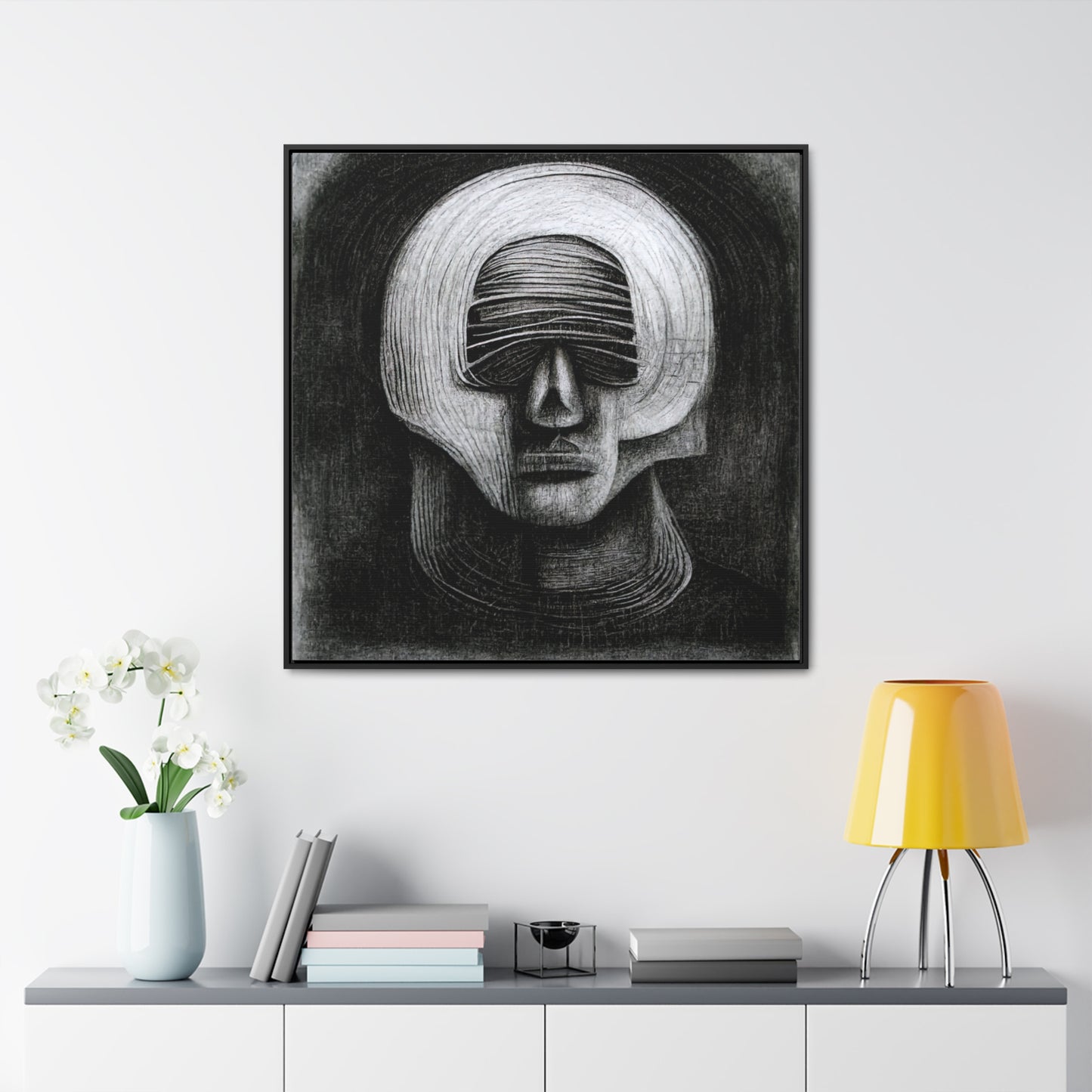 Brain 43, Valentinii, Gallery Canvas Wraps, Square Frame