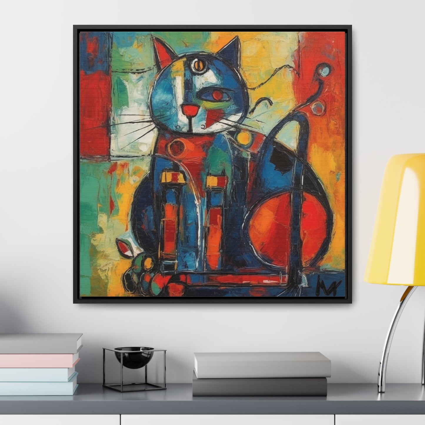 Cat 69, Gallery Canvas Wraps, Square Frame