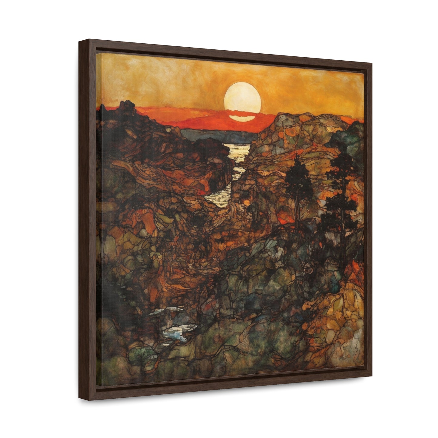 Land of the Sun 47, Valentinii, Gallery Canvas Wraps, Square Frame