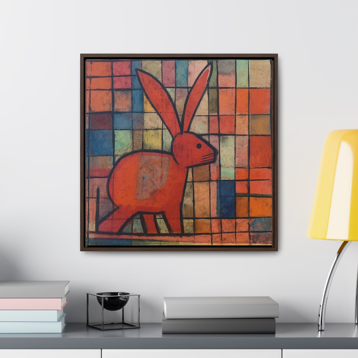 Rabbit 30, Gallery Canvas Wraps, Square Frame