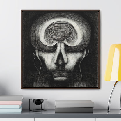 Brain 57, Valentinii, Gallery Canvas Wraps, Square Frame