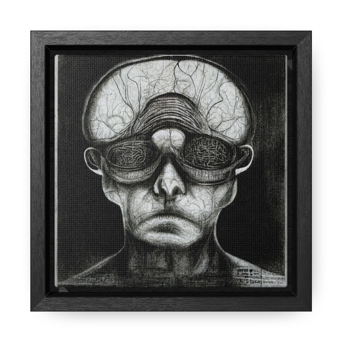 Brain 36, Valentinii, Gallery Canvas Wraps, Square Frame