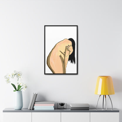 Sorrowful Woman, Original Eduard Pavel, Gallery Canvas Wraps, Vertical Frame