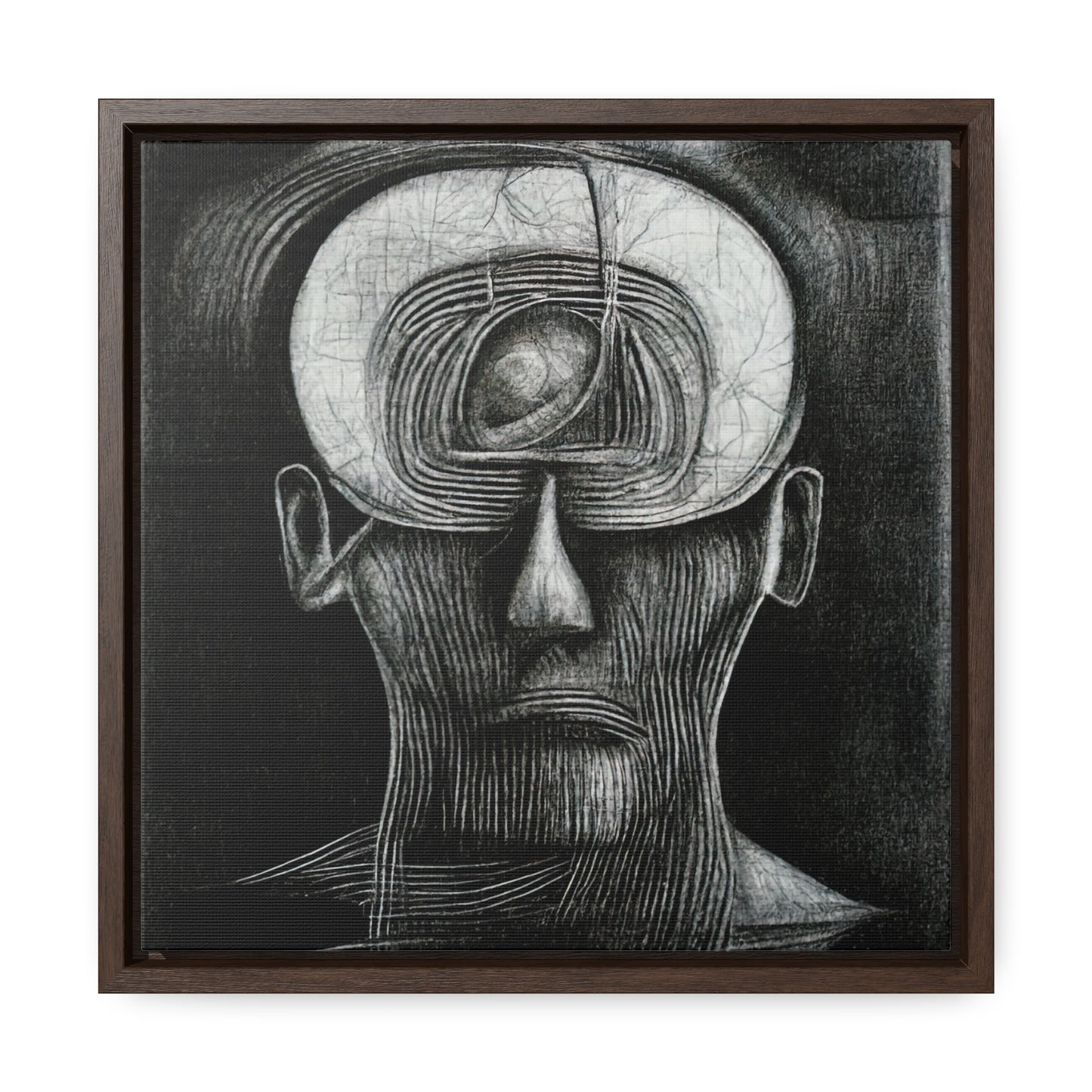 Brain 39, Valentinii, Gallery Canvas Wraps, Square Frame