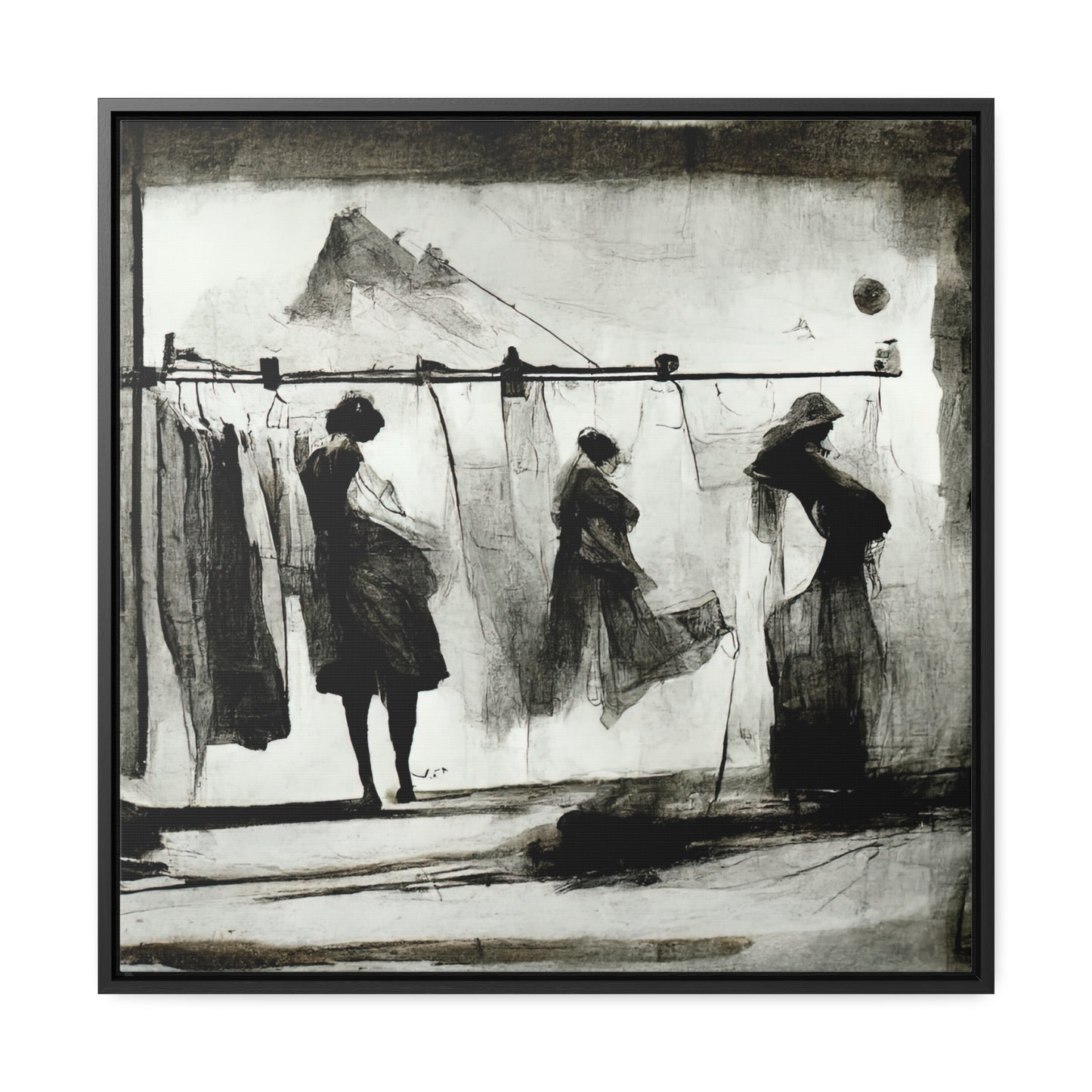 Domestic Memories 1, Valentinii, Gallery Canvas Wraps, Square Frame