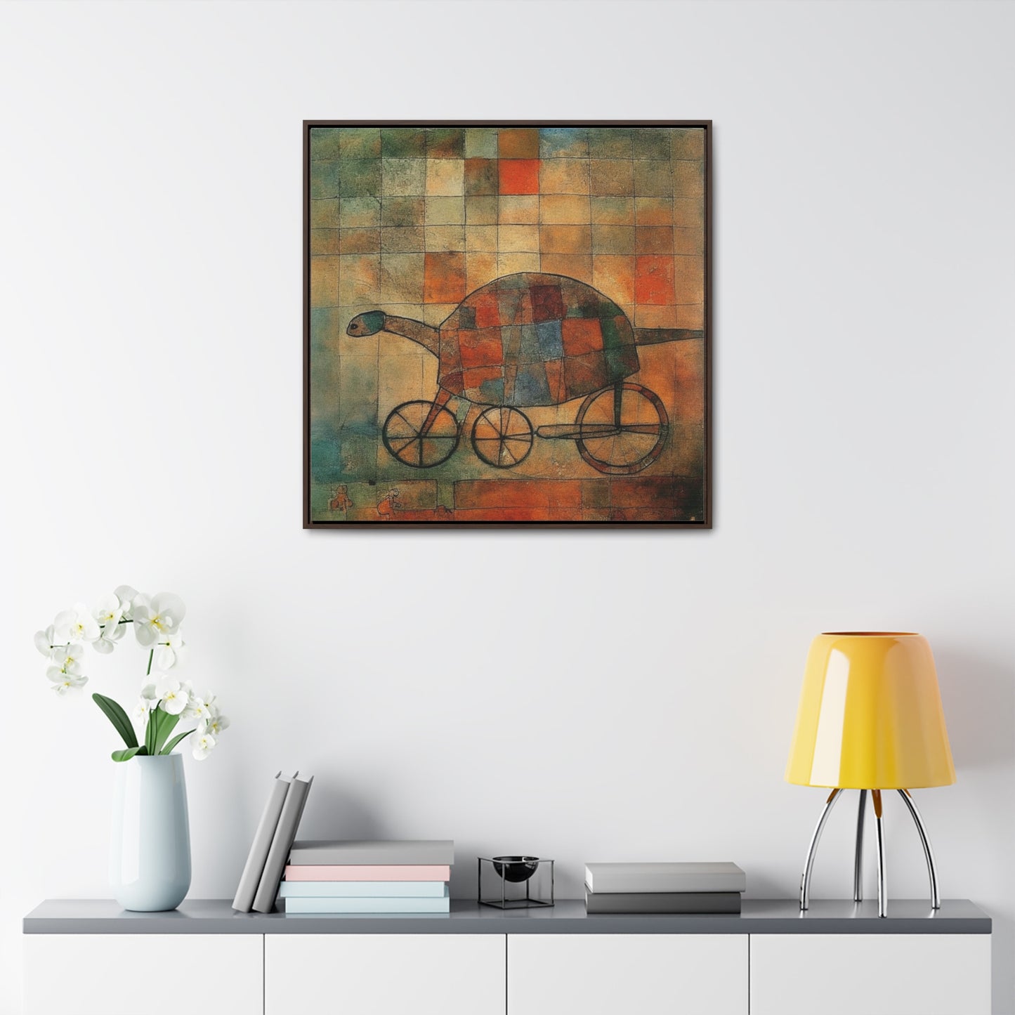 Turtle 4, Gallery Canvas Wraps, Square Frame