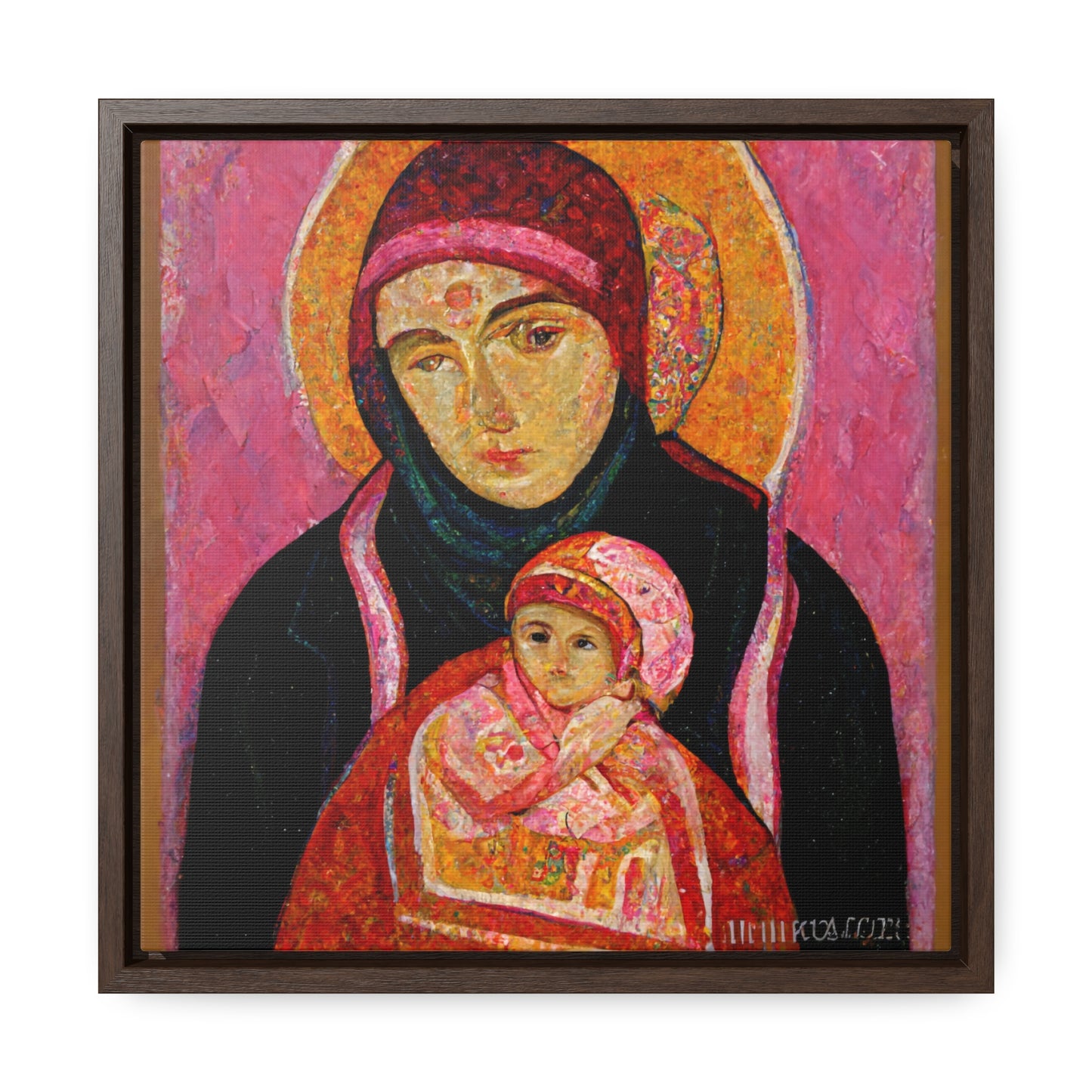 Mary and the Child 30, Valentinii, Gallery Canvas Wraps, Square Frame