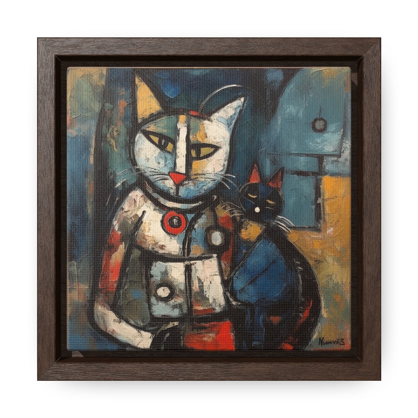 Cat 80, Gallery Canvas Wraps, Square Frame