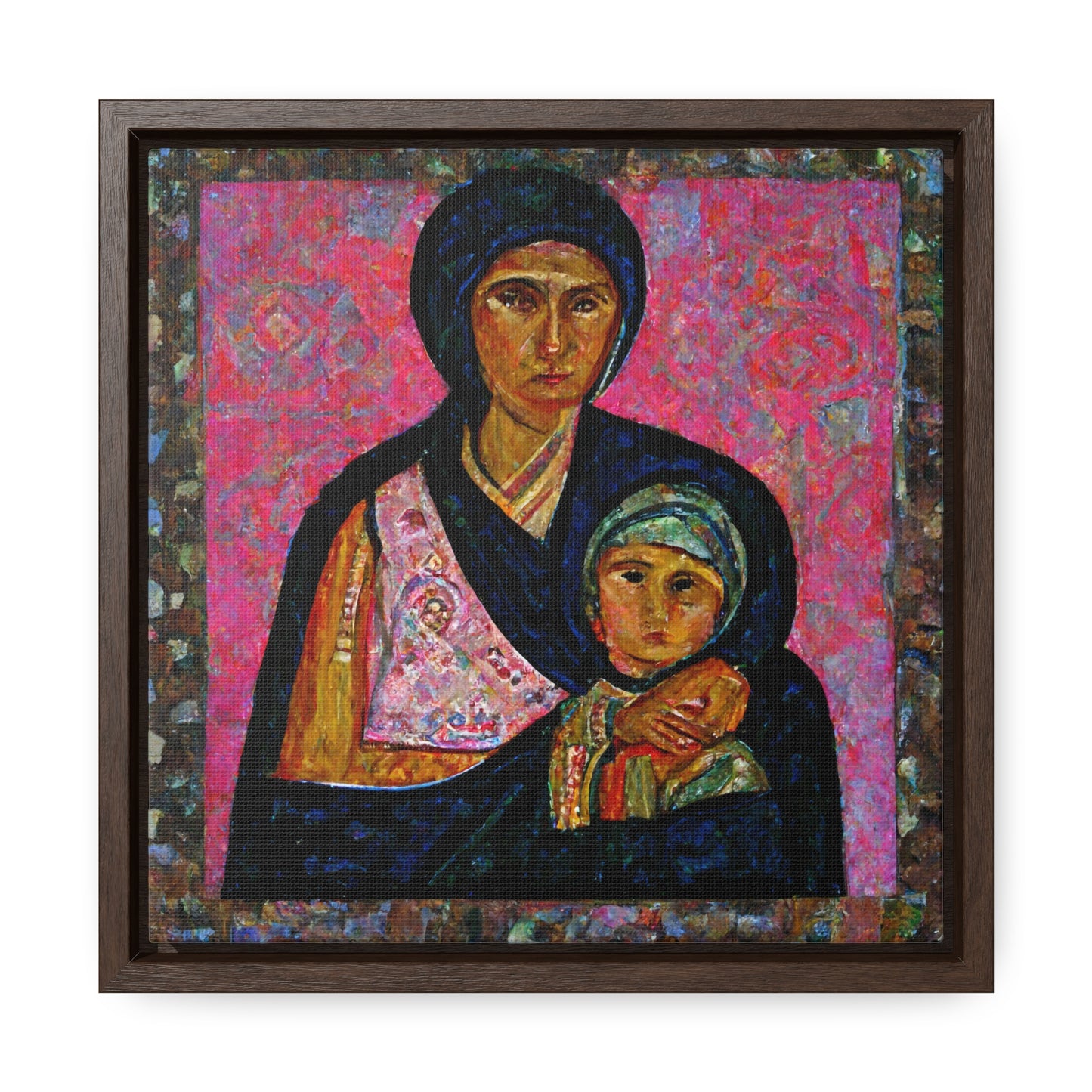 Mary and the Child 20, Valentinii, Gallery Canvas Wraps, Square Frame