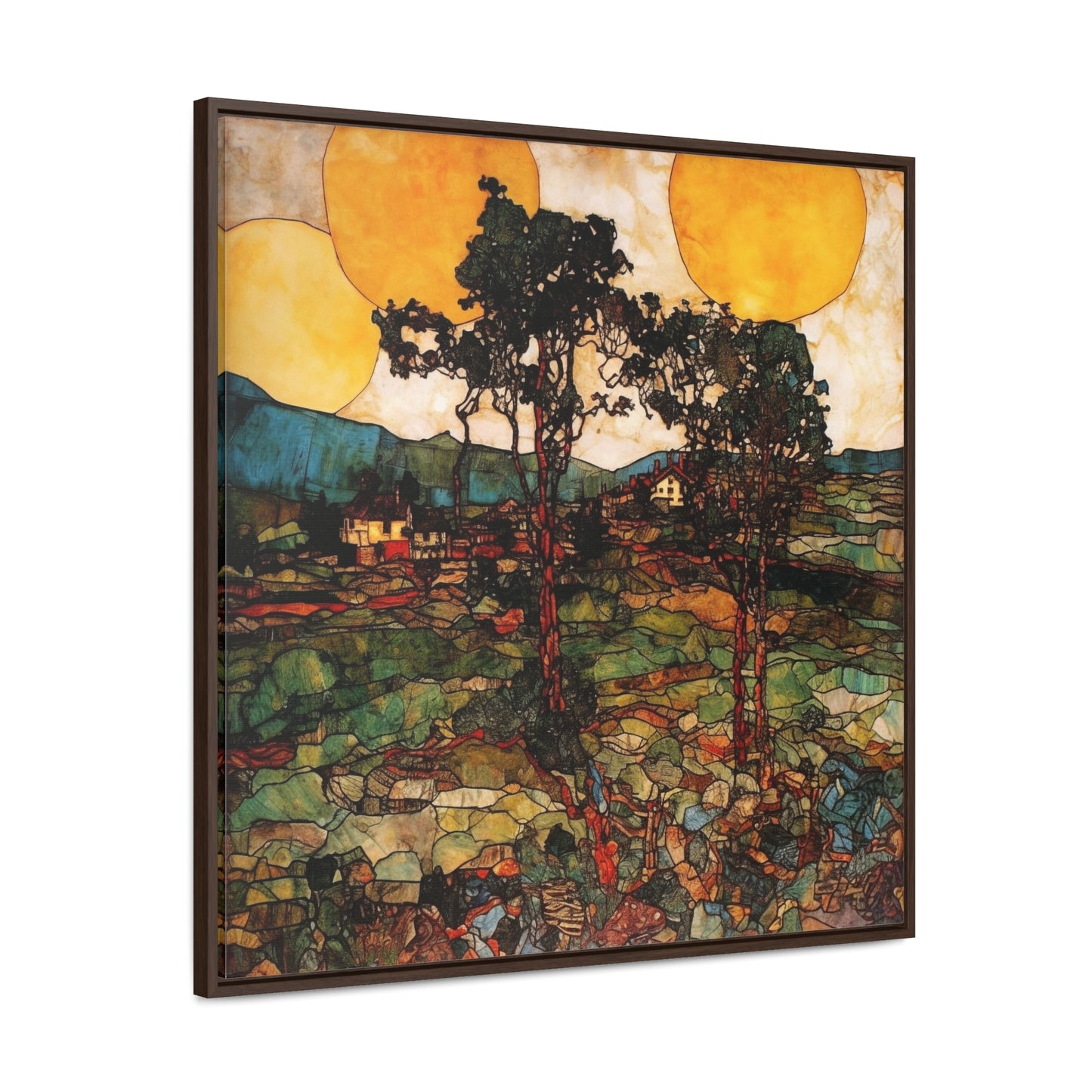 Land of the Sun 41, Valentinii, Gallery Canvas Wraps, Square Frame