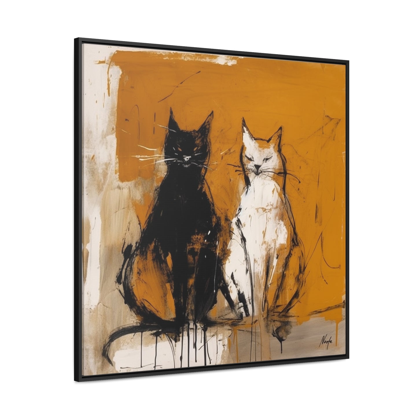 Cat 17, Gallery Canvas Wraps, Square Frame