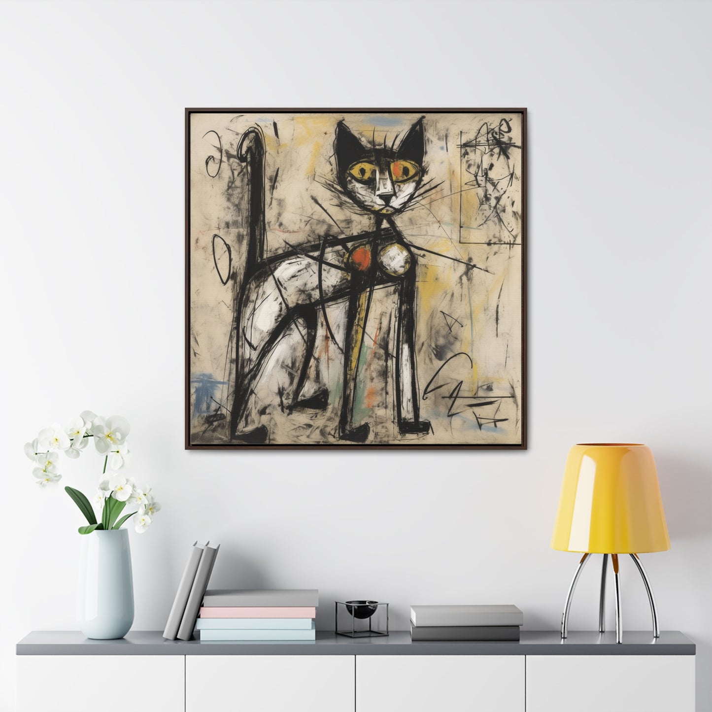 Cat 44, Gallery Canvas Wraps, Square Frame