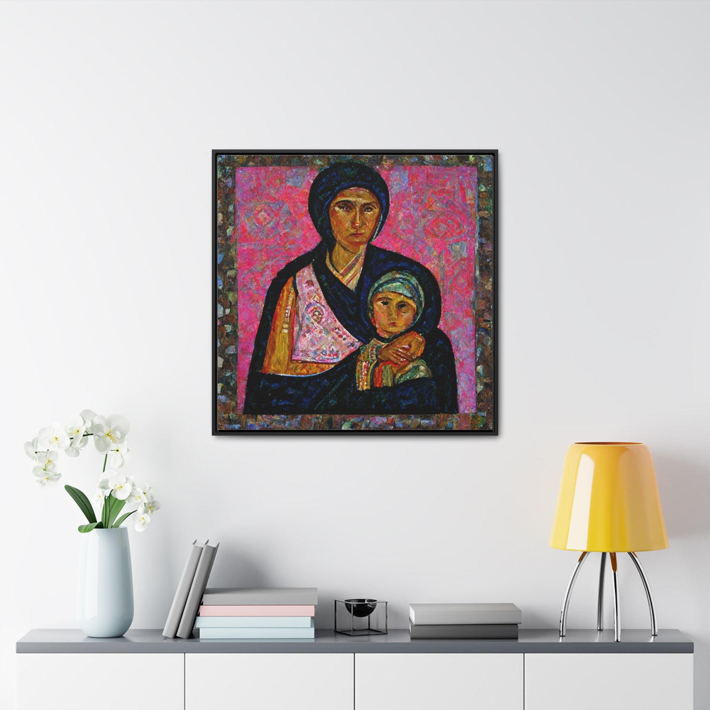 Mary and the Child 20, Valentinii, Gallery Canvas Wraps, Square Frame