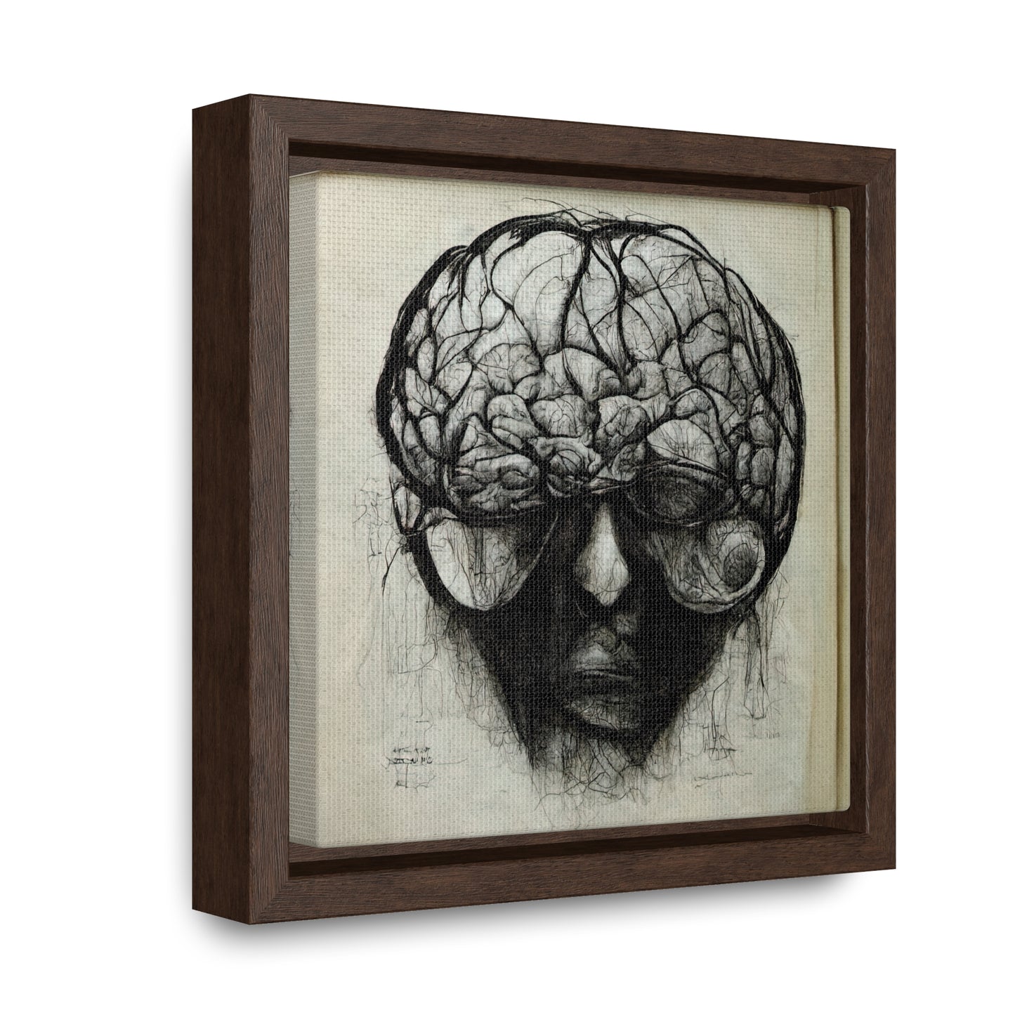 Brain 45, Valentinii, Gallery Canvas Wraps, Square Frame