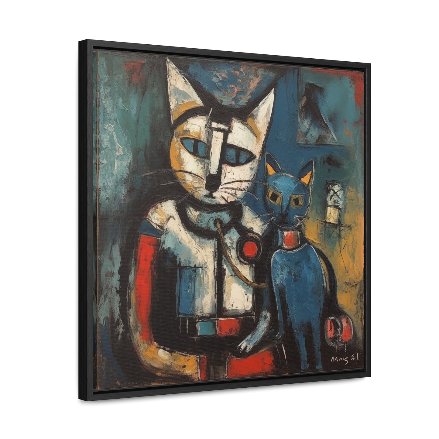 Cat 31, Gallery Canvas Wraps, Square Frame