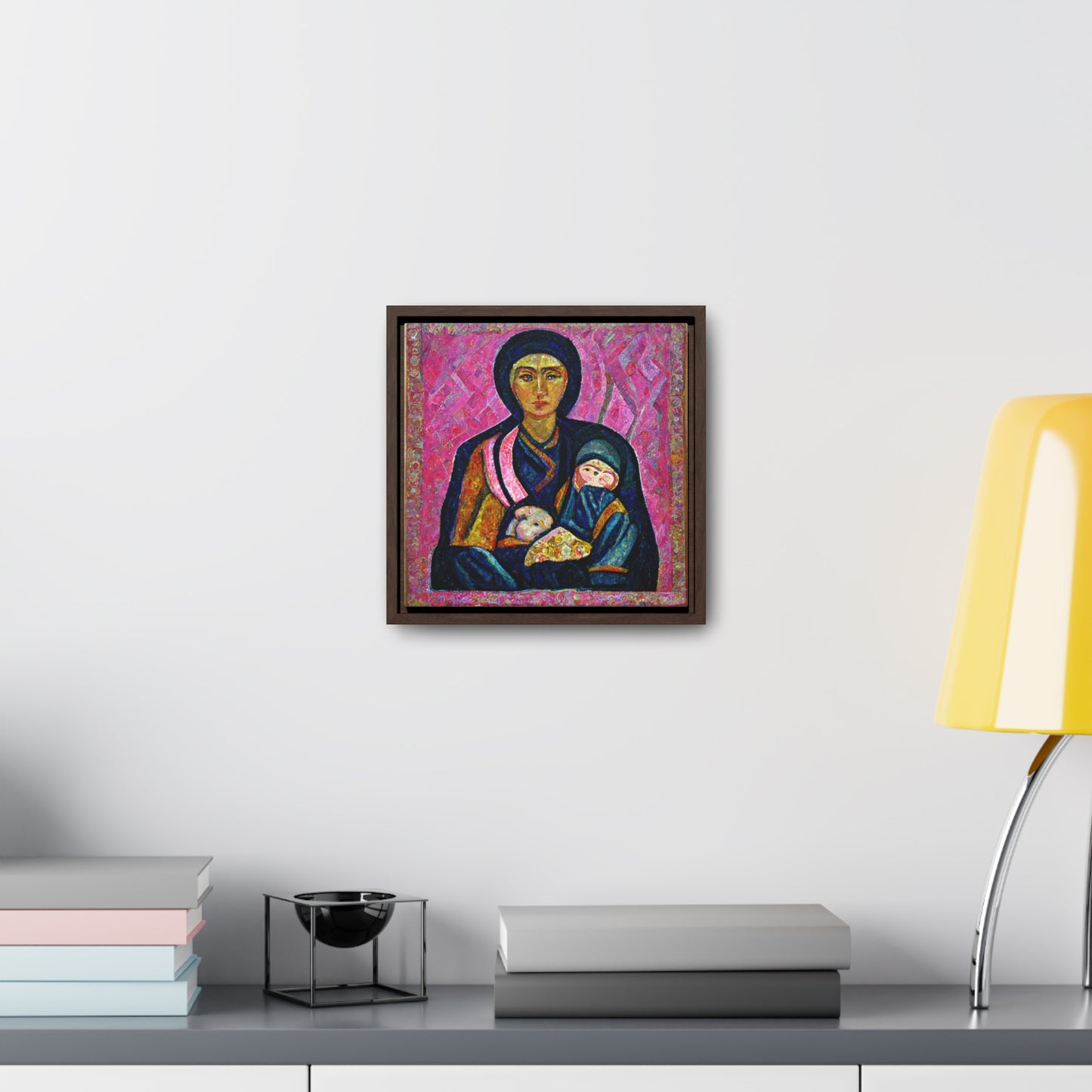 Mary and the Child 17, Valentinii, Gallery Canvas Wraps, Square Frame