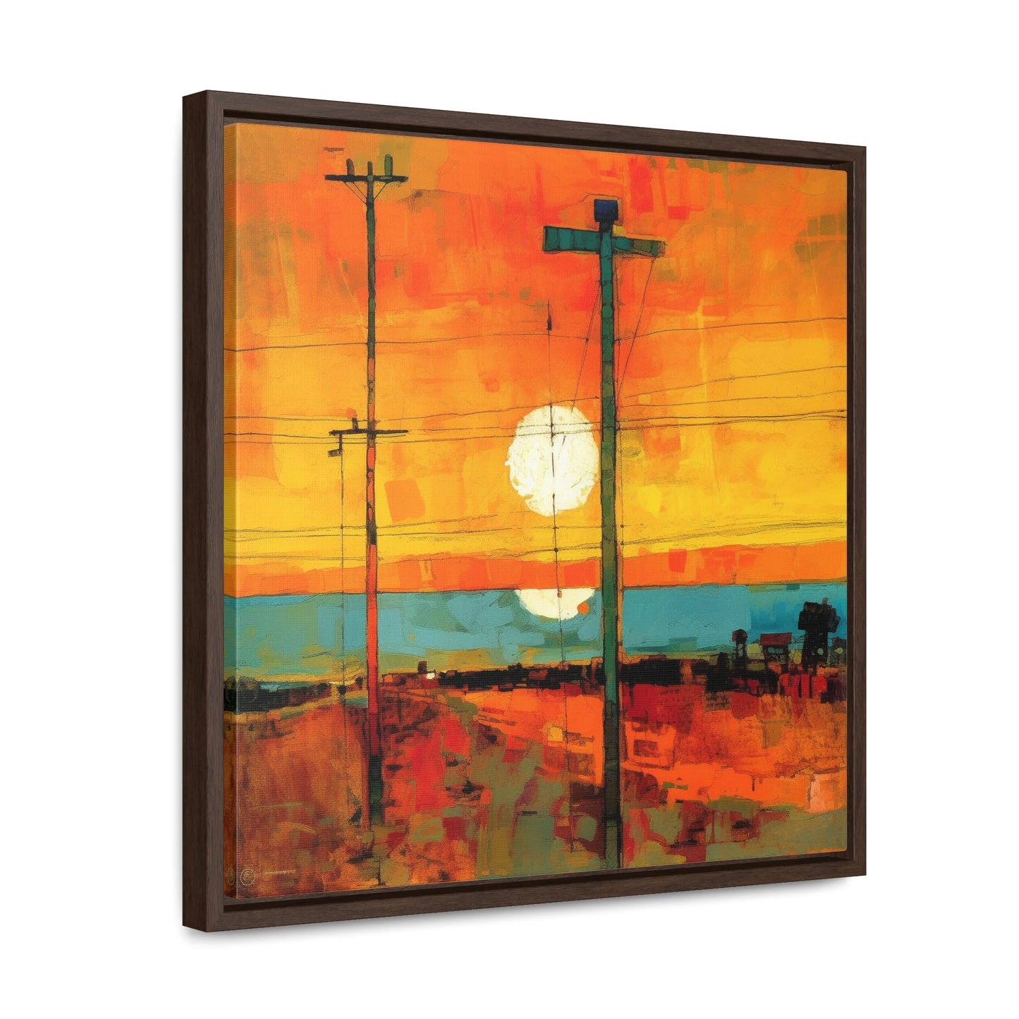 Land of the Sun 60, Valentinii, Gallery Canvas Wraps, Square Frame